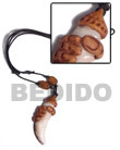 Surfer Necklace Cowrie Tiger Shell Fang Tribal Clay Necklace Products - Cebujewelry.com