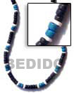 4-5 mm coco pukalet Two Tone Necklace