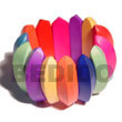 Wooden Bangles Elastic Multicolored Natural White Wooden Bangles Products - Cebujewelry.com