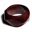 Wooden Bangles Twisted Natural Wood Chunky Bangle Reddish Brown Products - Cebujewelry.com