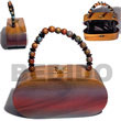 collectible handcarved laminated acacia Wooden Collectible Bags